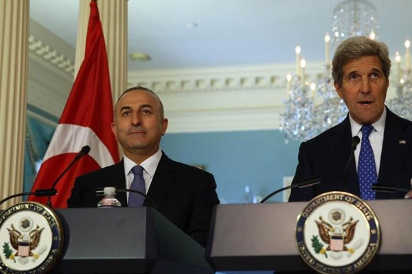 Çavuşoğlu ile Kerry Cenevre'yi görüştü