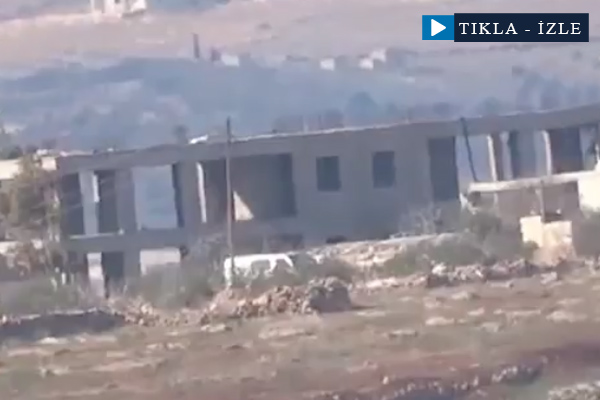 Şii milisleri taşıyan otobüs böyle vuruldu