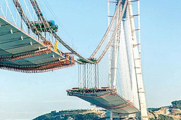 Üçüncü köprünün bitimine 247 metre kaldı