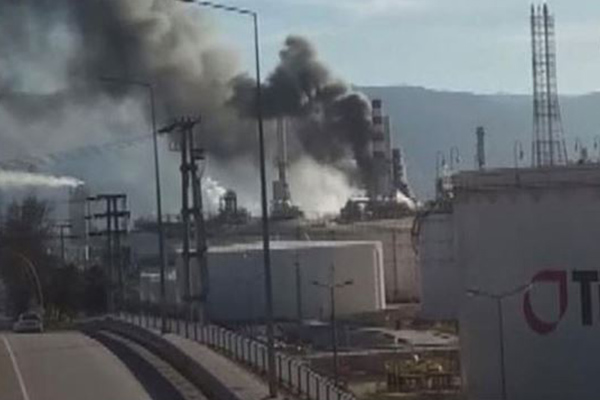 Tüpraş üretim tesislerinde yangın