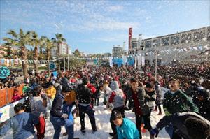 Mersin’de kar festivali