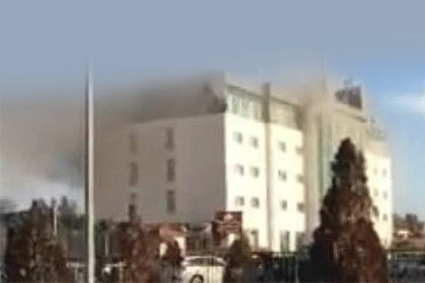 Erbil'de otel yangını: 17 ölü