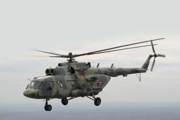 Rusya'nın askeri helikopteri düştü