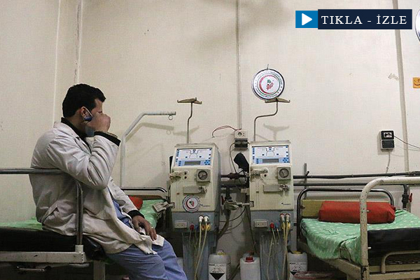 Guta'da böbrek hastaları ölümle karşı karşıya