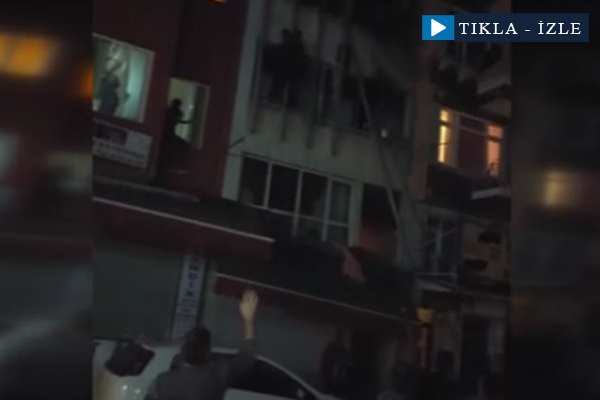 Fatihte yaşanan panik anları kamerada