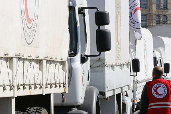 'İnsani yardım konvoyları yola çıktı'