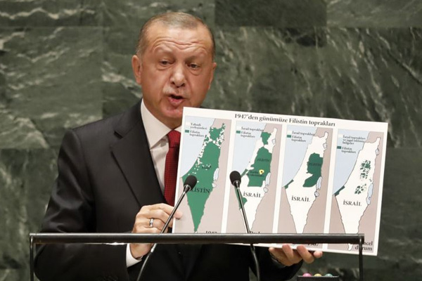 Erdoğan BM'de konuştu: İsrail'in sınırları neresidir?
