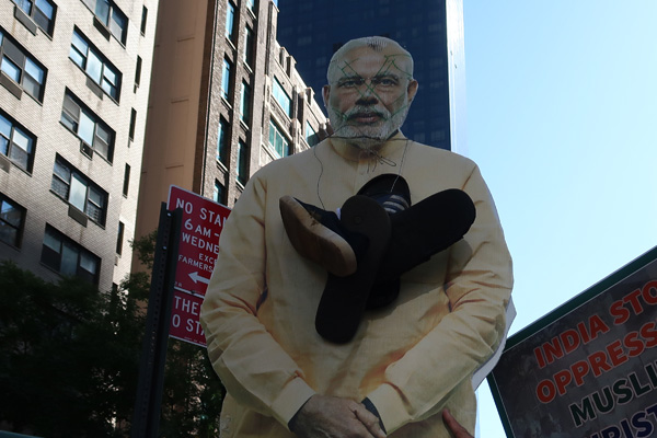 New York'ta Cammu Keşmir protestosu