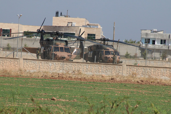 Fırat'ın doğusunda yedinci ortak helikopter uçuşu