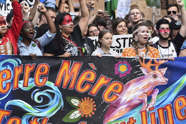 Kanada’da iklim protestosu