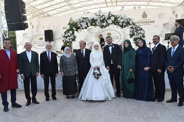 Nikah töreni CHP, HDP ve Saadet Partisi'ni buluşturdu