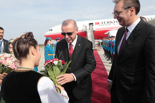 Cumhurbaşkanı Erdoğan Sırbistan'da