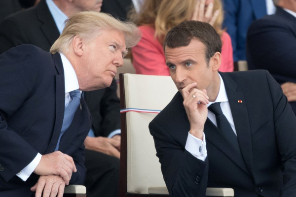 Macron'dan Trump'a: Barış Pınarı Harekatı durdurulsun