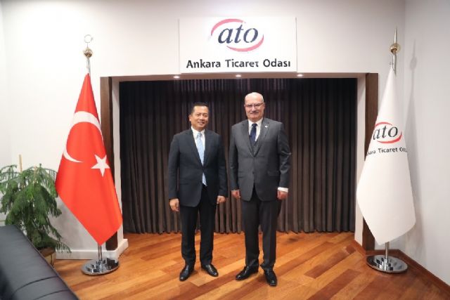 Endonezya Büyükelçisi İkbal, ATO Başkanı Baran'ı ziyaret etti