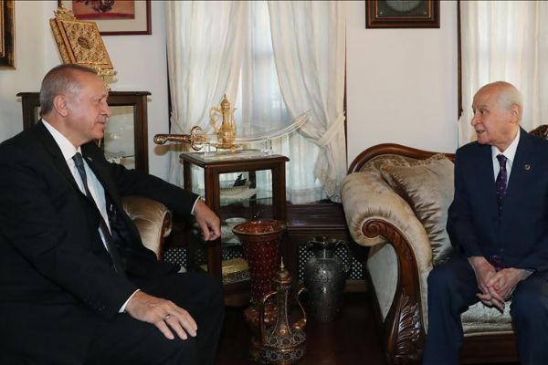 Cumhurbaşkanı Erdoğan'dan Bahçeli'ye ziyaret