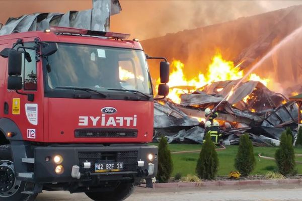 Konya'da fabrika yangını