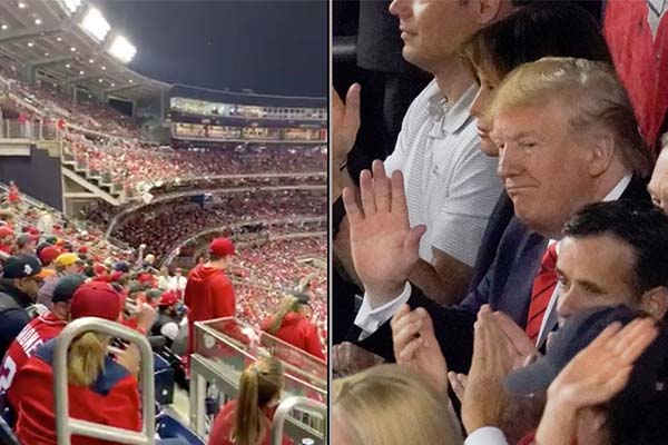 Beyzbol maçında yuhlanan Trump’a şok protesto: O’nu kitleyin!