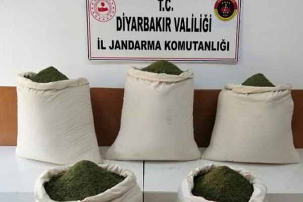 Lice'de 220 kilo esrar ele geçirildi