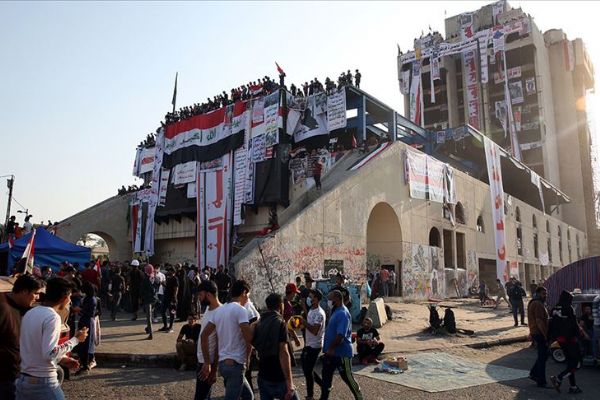 Bağdat'taki göstericilerin kalesi 'Türk Lokantası' binası