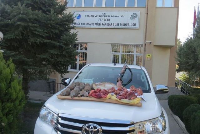 Erzincan'da usulsüz avlanan 10 kişiye 43 bin 395 lira ceza kesildi