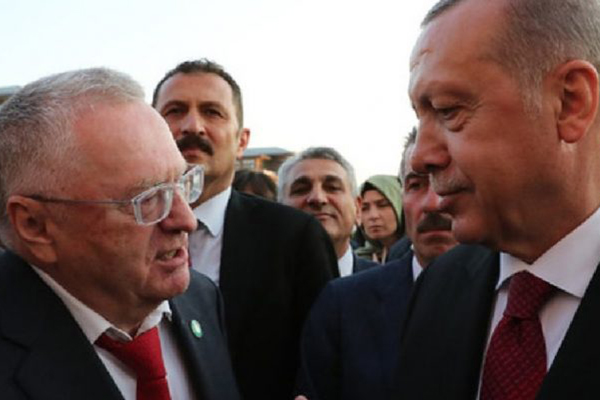 Rus Jirinovski:  Erdoğan harika bir lider. Onun politikalarını destekliyorum