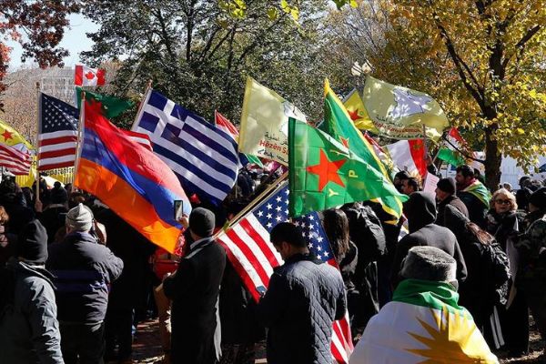 ABD'de Ermeni dernekleri ve PKK yandaşlarından Türkiye karşıtı eylem