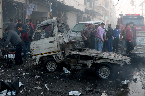 El Bab'daki terör saldırısı: 18 sivil hayatını kaybetti