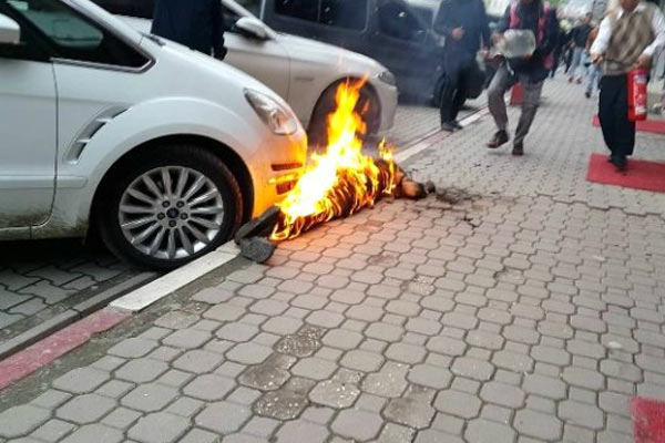 Yanarak feci şekilde can verdi