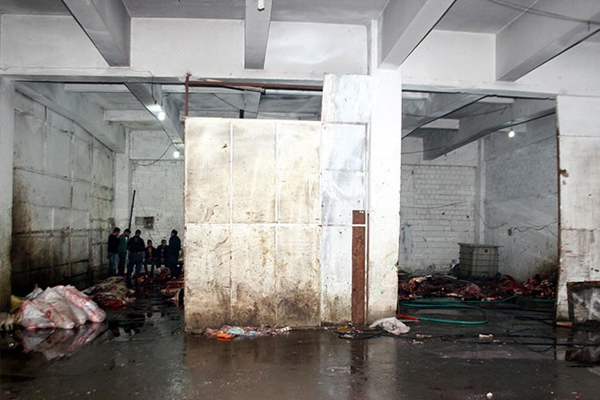 Kaçak at kesim deposuna baskın