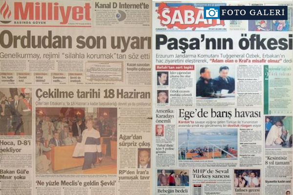 28 Şubat sürecinin unutulmaz manşetleri