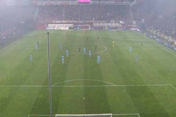 Trabzon'da maç protesto ile başladı