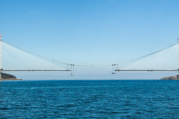 3. köprünün bitimine 9 metre kaldı