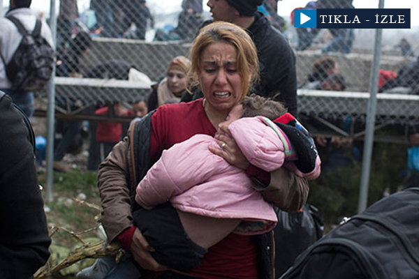 Mültecilere gazlı müdahale