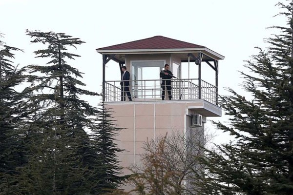 Çankaya Köşk'ne 'sniper' kulesi