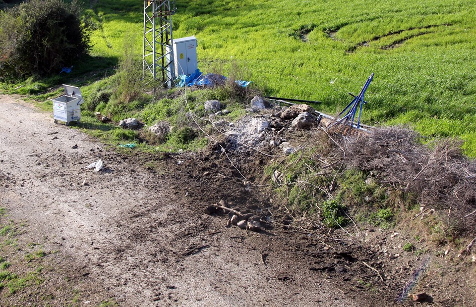 Hatay'a 3 havan mermisi düştü