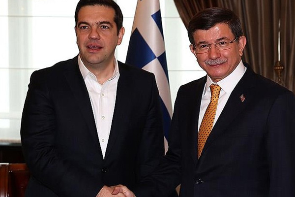 Davutoğlu ile Çipras görüştü