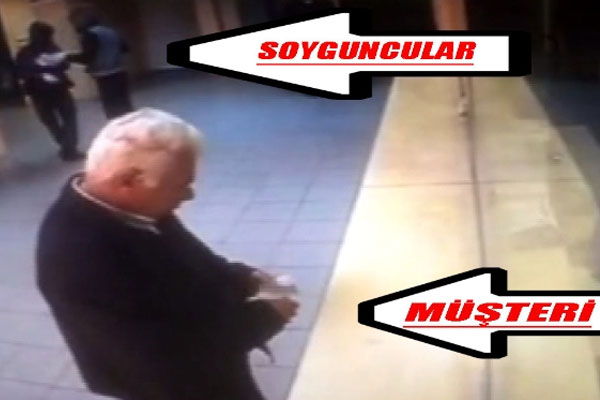 Soygun sırasında faturasını ödemek istedi