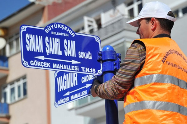 Sinan Şamil Sam’ın adı sokağa verildi