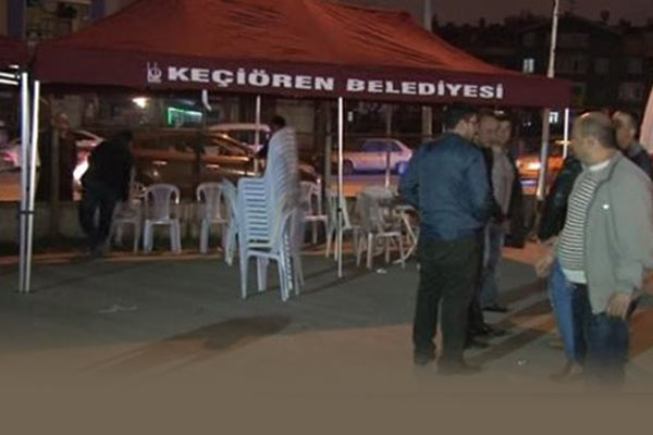 Adli Tıp Kurumu önüne taziye çadırı kuruldu