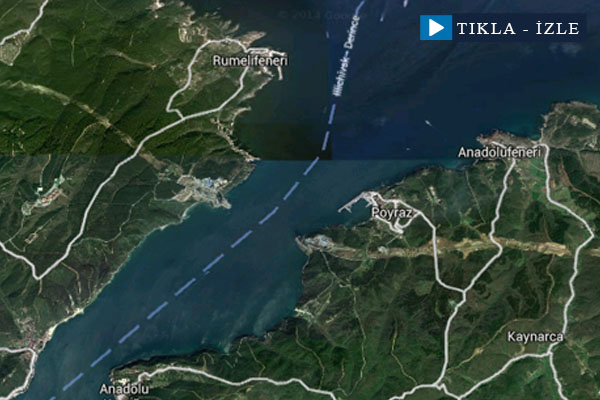 Uzaydan adım adım 3.köprü