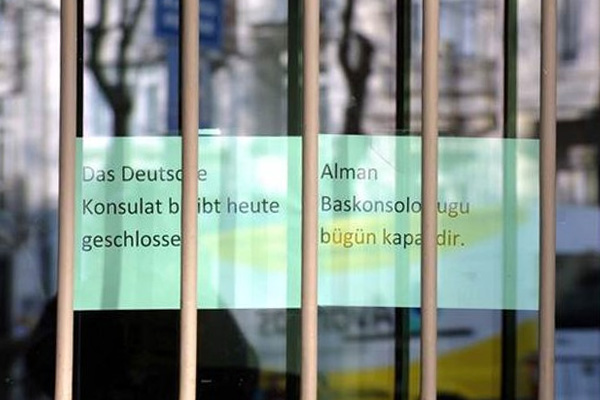 Almanya Başkonsolosluğu bugün de kapalı