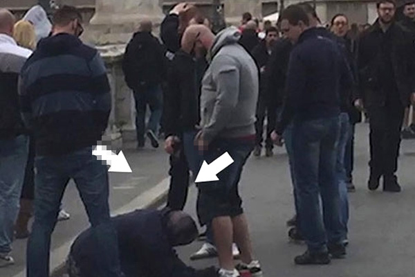 Çek vatandaşından dilenciye iğrenç hakaret