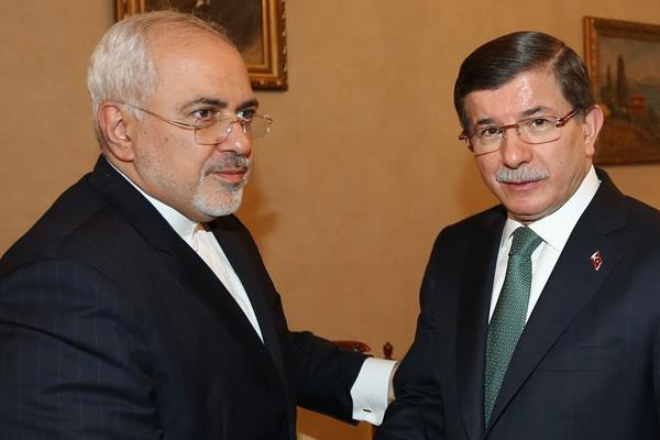 Davutoğlu İran Dışişleri Bakanı Zarif'i kabul etti