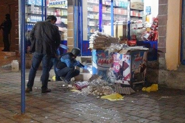 Batman’da markete bombalı saldırı