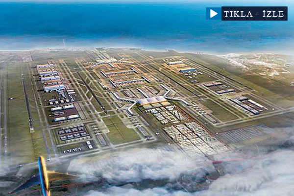 Üçüncü Havalimanı çalışmaları havadan görüntülendi