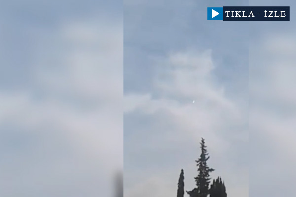 Halep'te Rus tipi savaş uçağının düşme anı