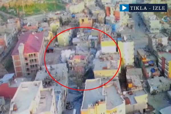 Tuzaklarla döşenmiş bina böyle yıkıldı