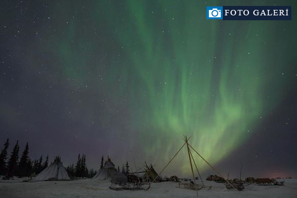 Rusya'da kuzey ışıkları