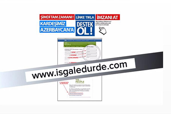 Ermenistan işgaline imza kampanyası