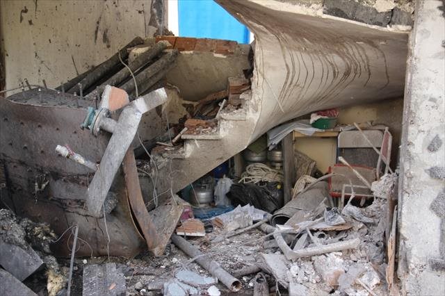 Kalorifer kazanı bomba gibi patladı